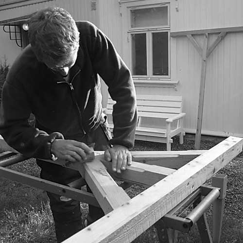 Gammeldags tørkestativ Gammeldags tørkestativ