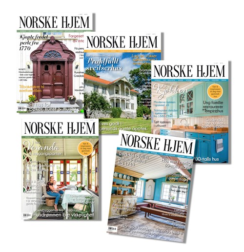 fem magasiner Norske hjem